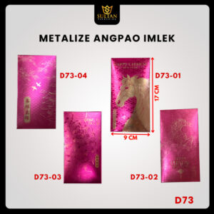 Angpao Imlek Metalize D73-01 D73-02 D73-03 D73-04 D73 Amplop Uang Imlek 17 CM x 9 CM