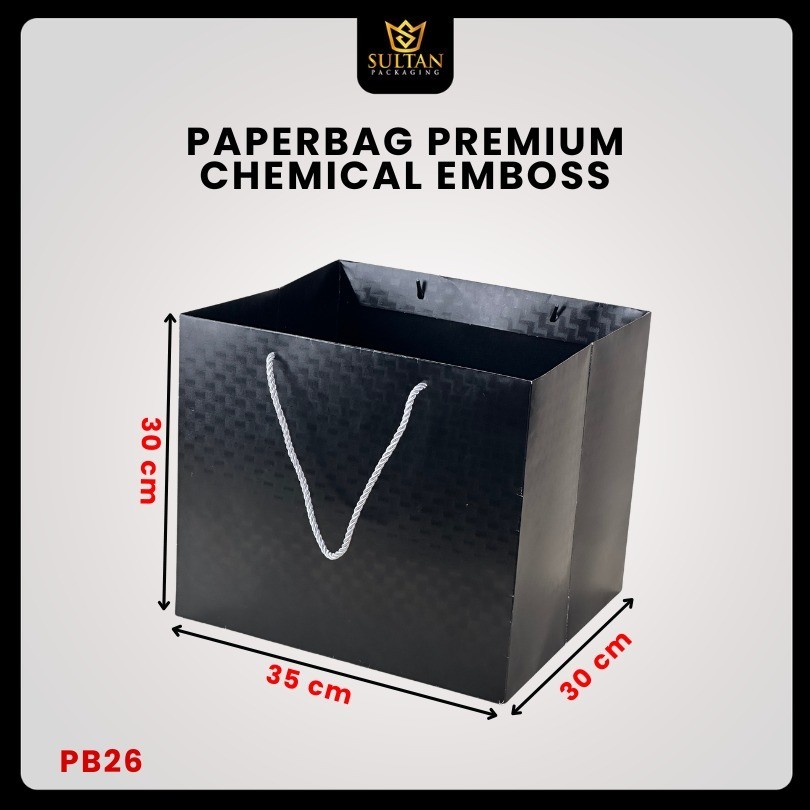 Paper Bag Hadiah Jumbo/ Premium Gift Bag/ Tas Kado Jinjing/ Chemical Embos/ 35x30x30/ PB26 - Image 2