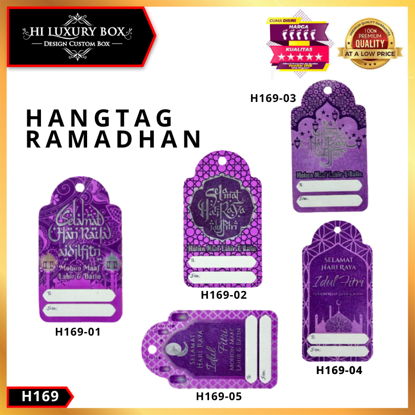 Hangtag Idul Fitri|Hangtag Murah|Hangtag Hari Raya|Hangtag|H169