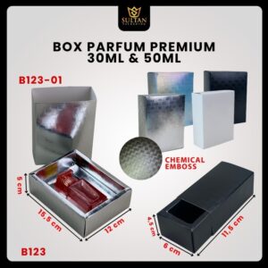 Box Parfum Chemical EMBOS 30- 50 Ml | Sliding Box|15.5x12x5-11.5x6x4.5cm| B123