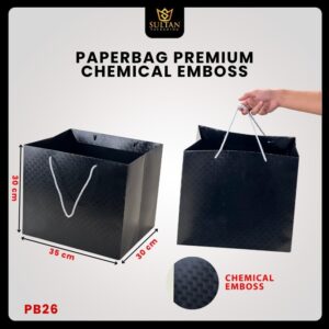 Paper Bag Hadiah Jumbo/ Premium Gift Bag/ Tas Kado Jinjing/ Chemical Embos/ 35x30x30/ PB26