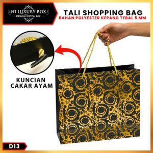 Tali Kepang | Tali Sumbu | Tali Polyester | Hitam | Murah 5 mm