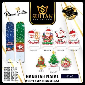 Hangtag Natal/Hangtag Merry Christmas/Aksesoris Natal/Hiasan NatalH142