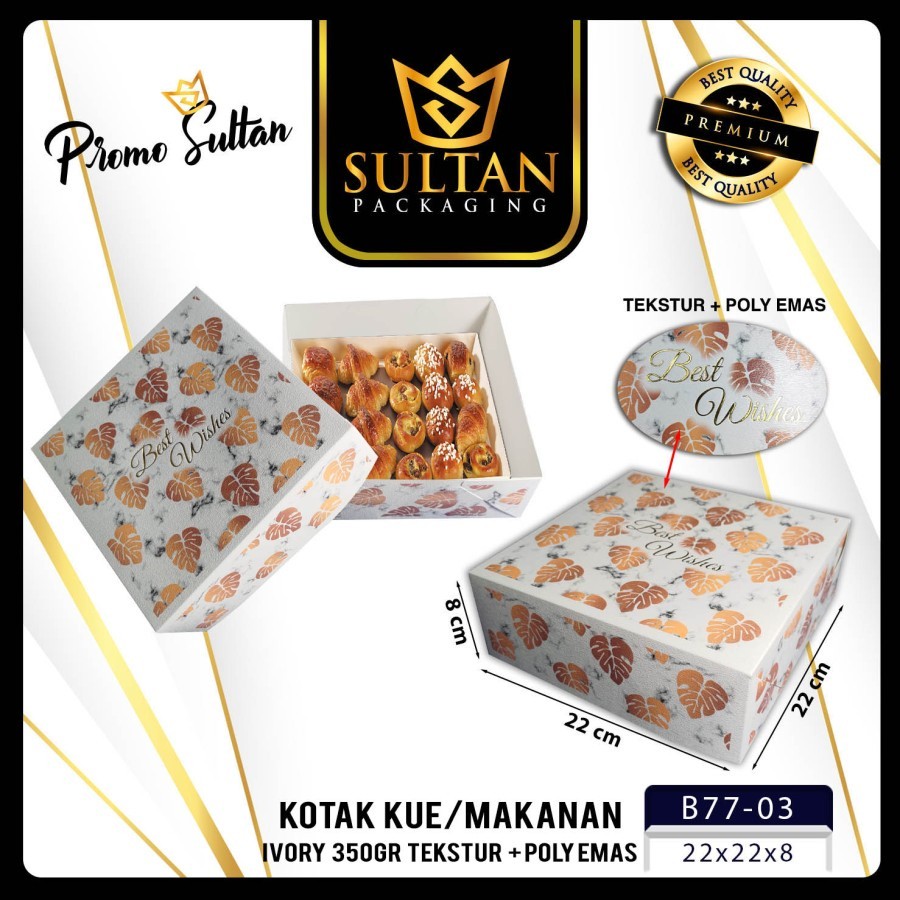 Cake Box - Cake Lunch Ivory Packaging Dus Makanan - B77 - Image 5