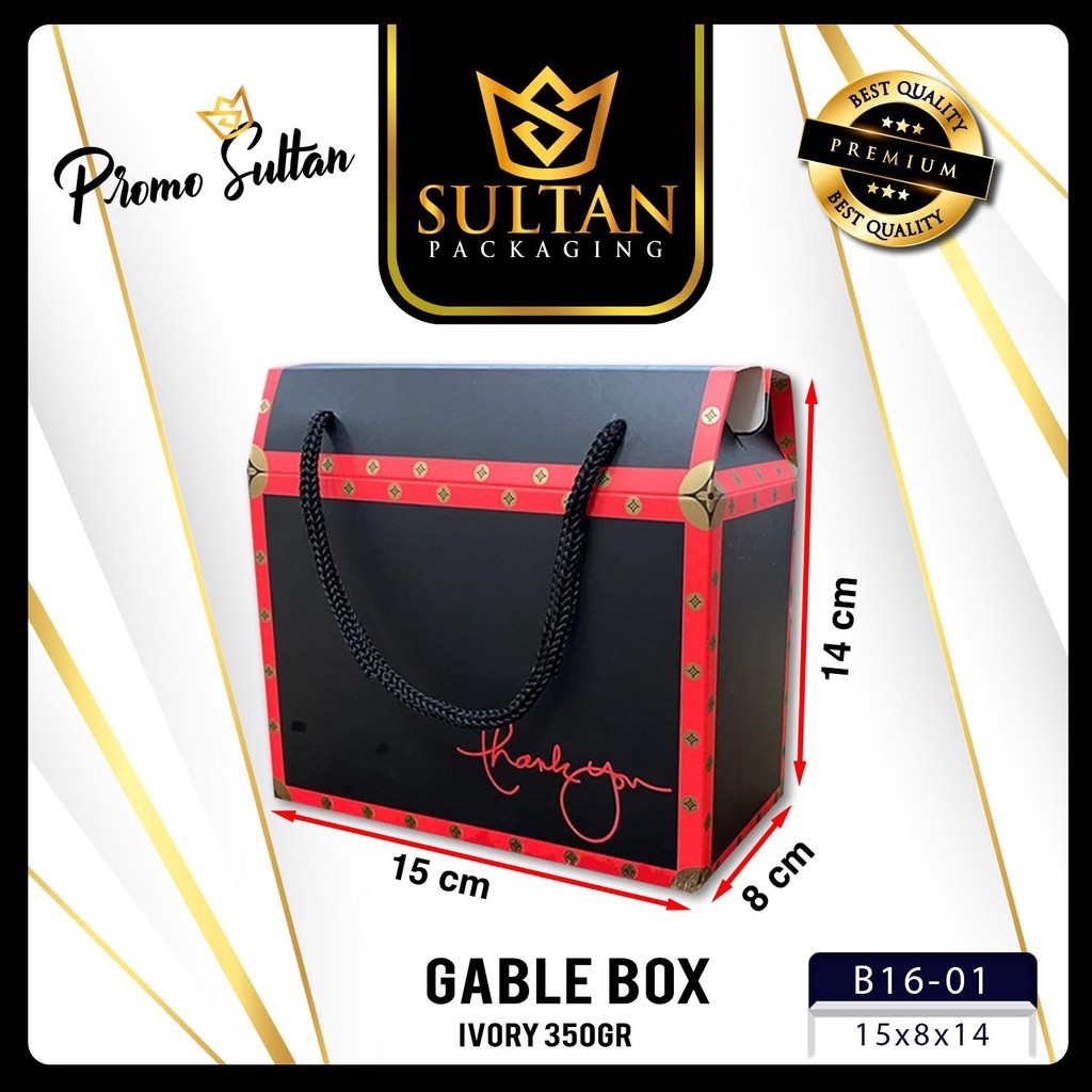 Box Hampers - Dus Kado - Box Souvenir Marble Hitam Mewah Uk15X8X14 cm - B16 - Image 4