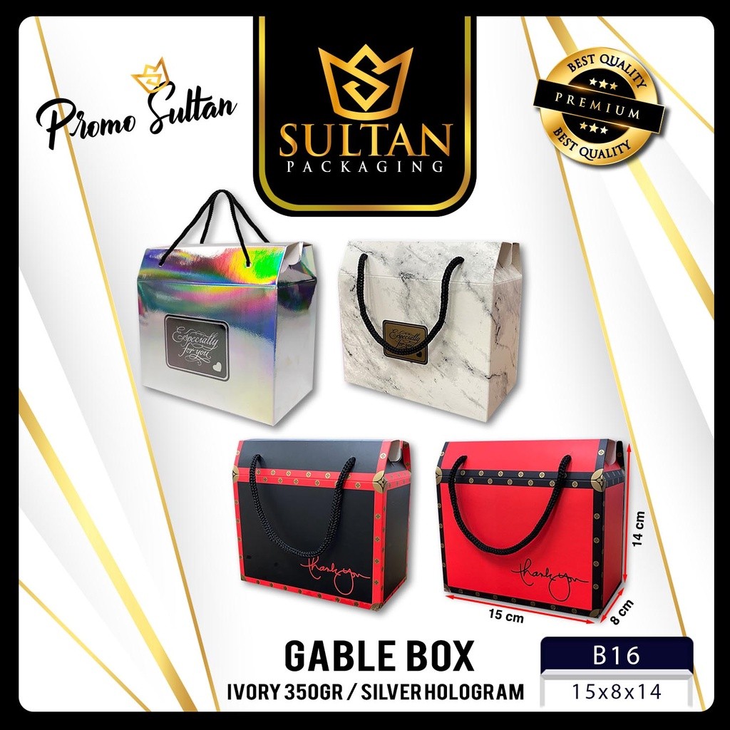 Box Hampers - Dus Kado - Box Souvenir Marble Hitam Mewah Uk15X8X14 cm - B16 - Image 2