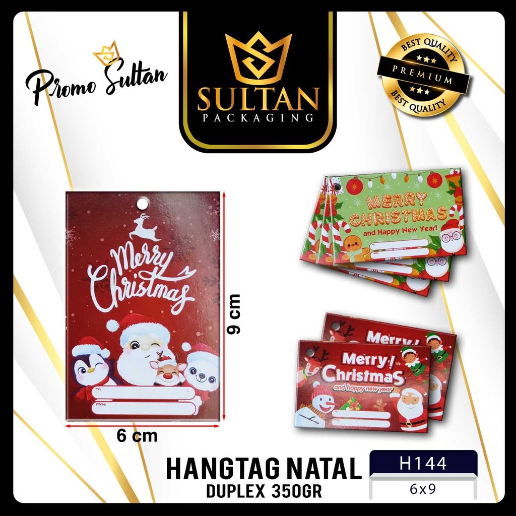 Hangtag Natal/Hangtag Merry Christmas/Aksesoris Natal/Hiasan NatalH144