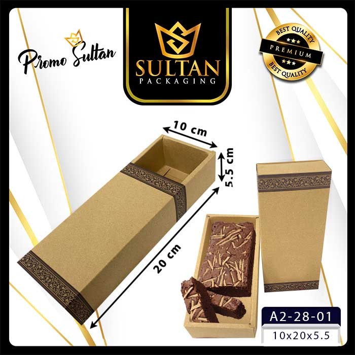 Packaging Souvenir - Slide Box - Kotak Hadiah Souvenir - Sliding Box Coklat Polos -|A2-28 - Image 3