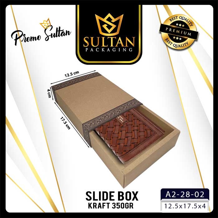 Packaging Souvenir - Slide Box - Kotak Hadiah Souvenir - Sliding Box Coklat Polos -|A2-28 - Image 4