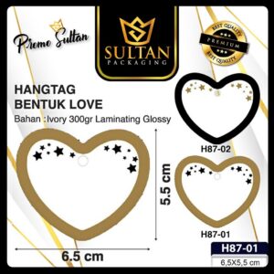 Hangtag|Hangtag Murah|Hangtag Ivory |Hangtag Love|H87