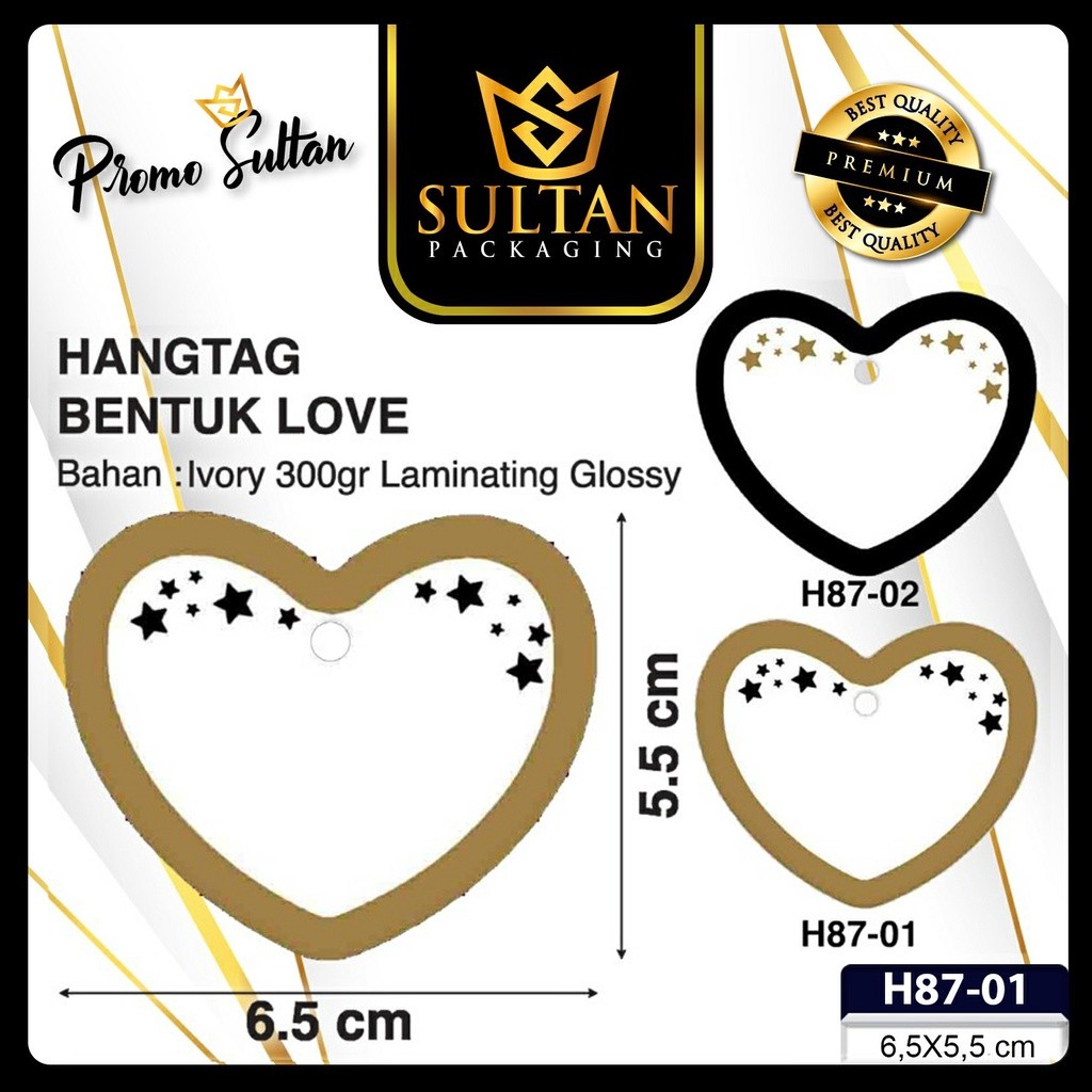 Hangtag|Hangtag Murah|Hangtag Ivory |Hangtag Love|H87