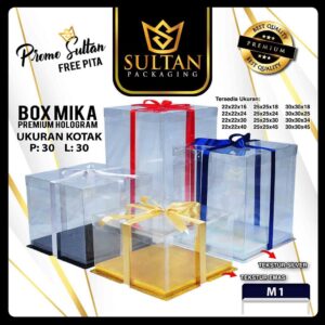 Kotak Mika - Kotak Mika Transparan - Kotak TUTUP Mika - M1 30X30