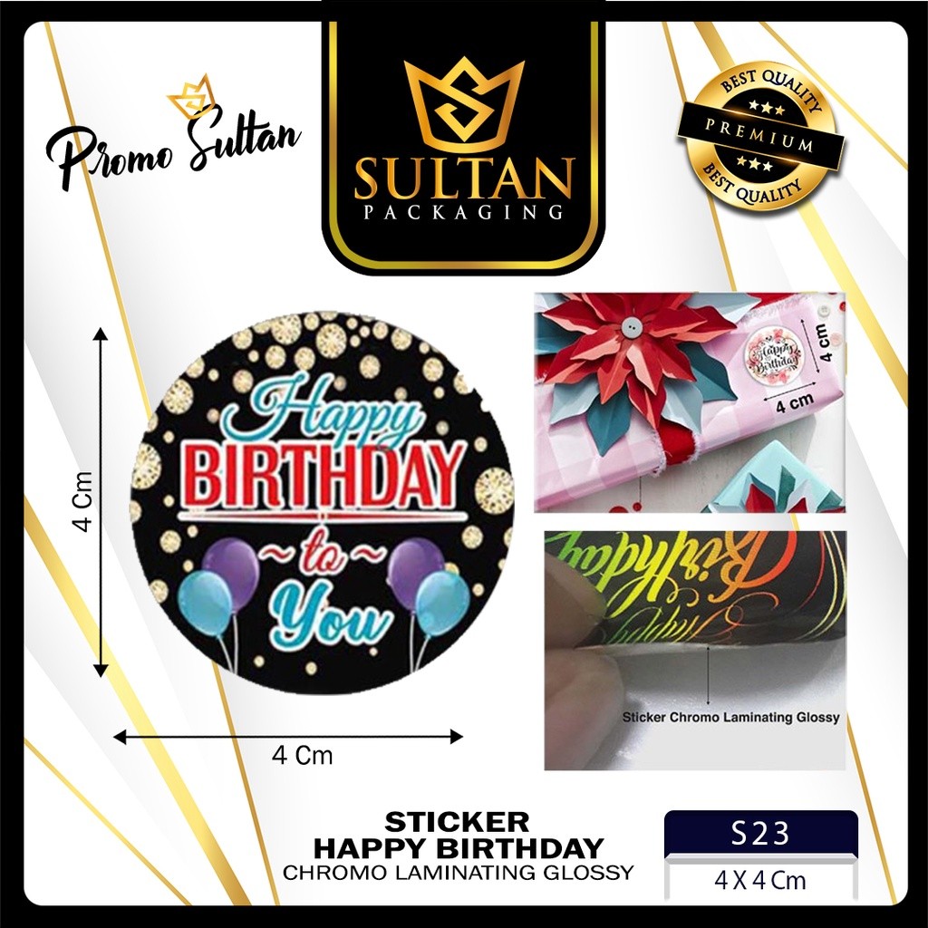 Sticker - Label Sticker Ulang Tahun - Sticker Ucapan Happy Birthday Isi 25 Pcs - S23 - Image 8