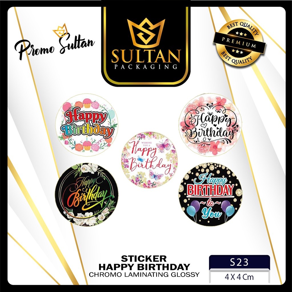 Sticker - Label Sticker Ulang Tahun - Sticker Ucapan Happy Birthday Isi 25 Pcs - S23 - Image 4