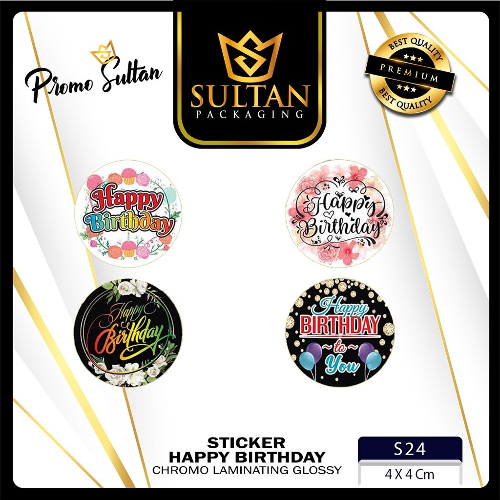 Sticker - Label Sticker Ulang Tahun - Sticker Ucapan Happy Birthday Isi 25 Pcs - S23 - Image 5
