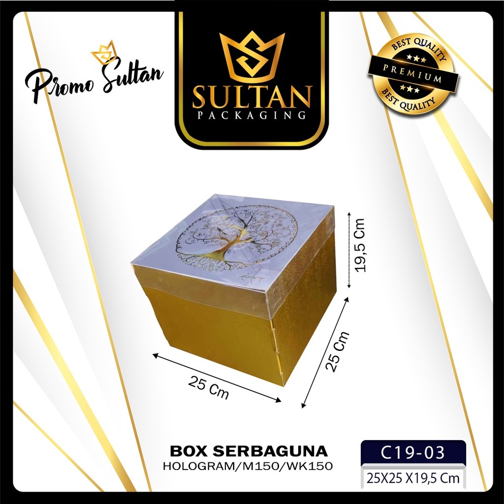 Kotak Kue|Hologram|Mika|Kado|Hampers|Serbaguna|Dus|Box|Packaging|C19 - Image 4