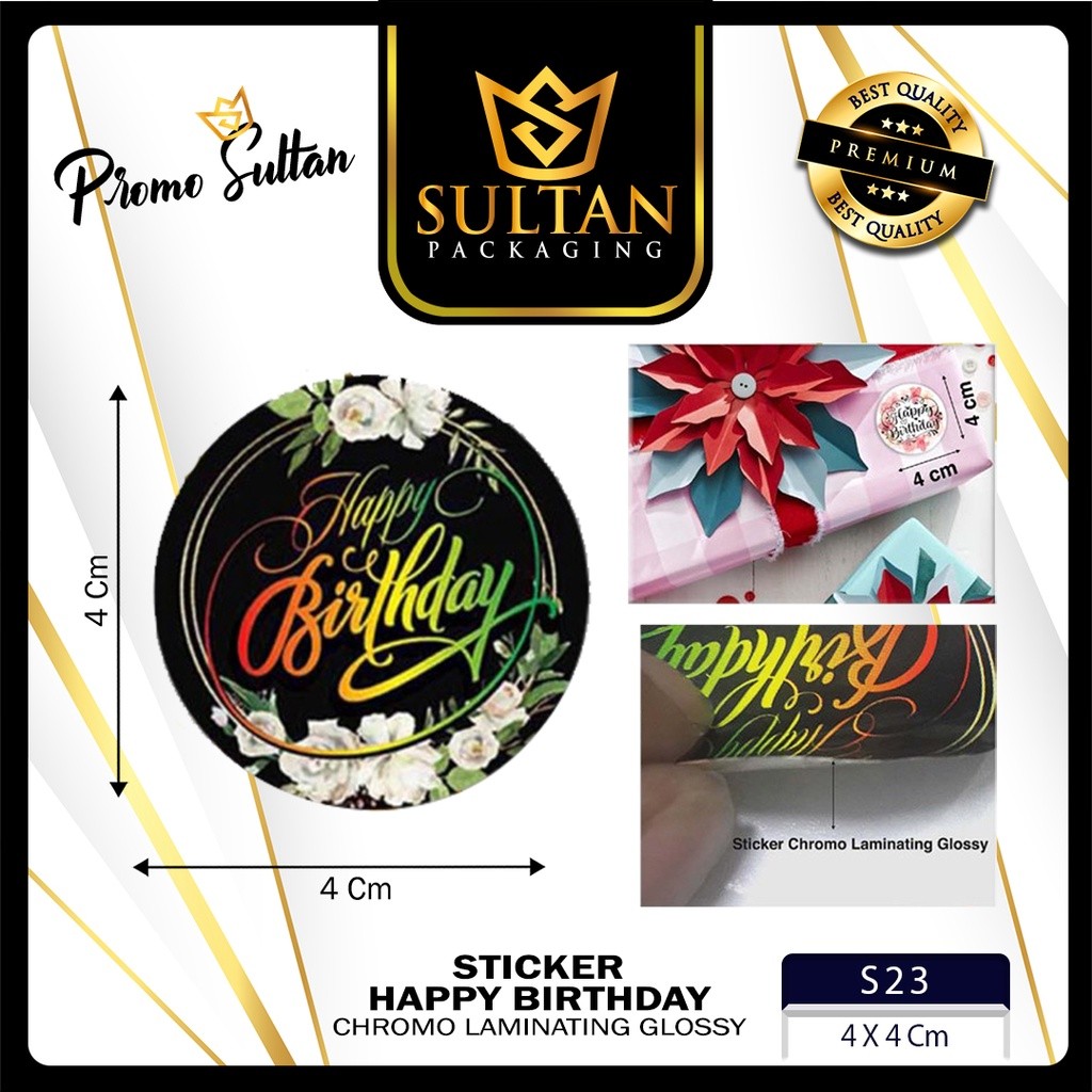 Sticker - Label Sticker Ulang Tahun - Sticker Ucapan Happy Birthday Isi 25 Pcs - S23 - Image 7