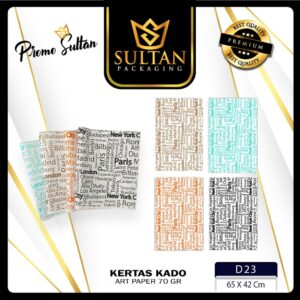 Kertas Kado - Wrapping Paper - Packing Paper 70 Gram  - D23