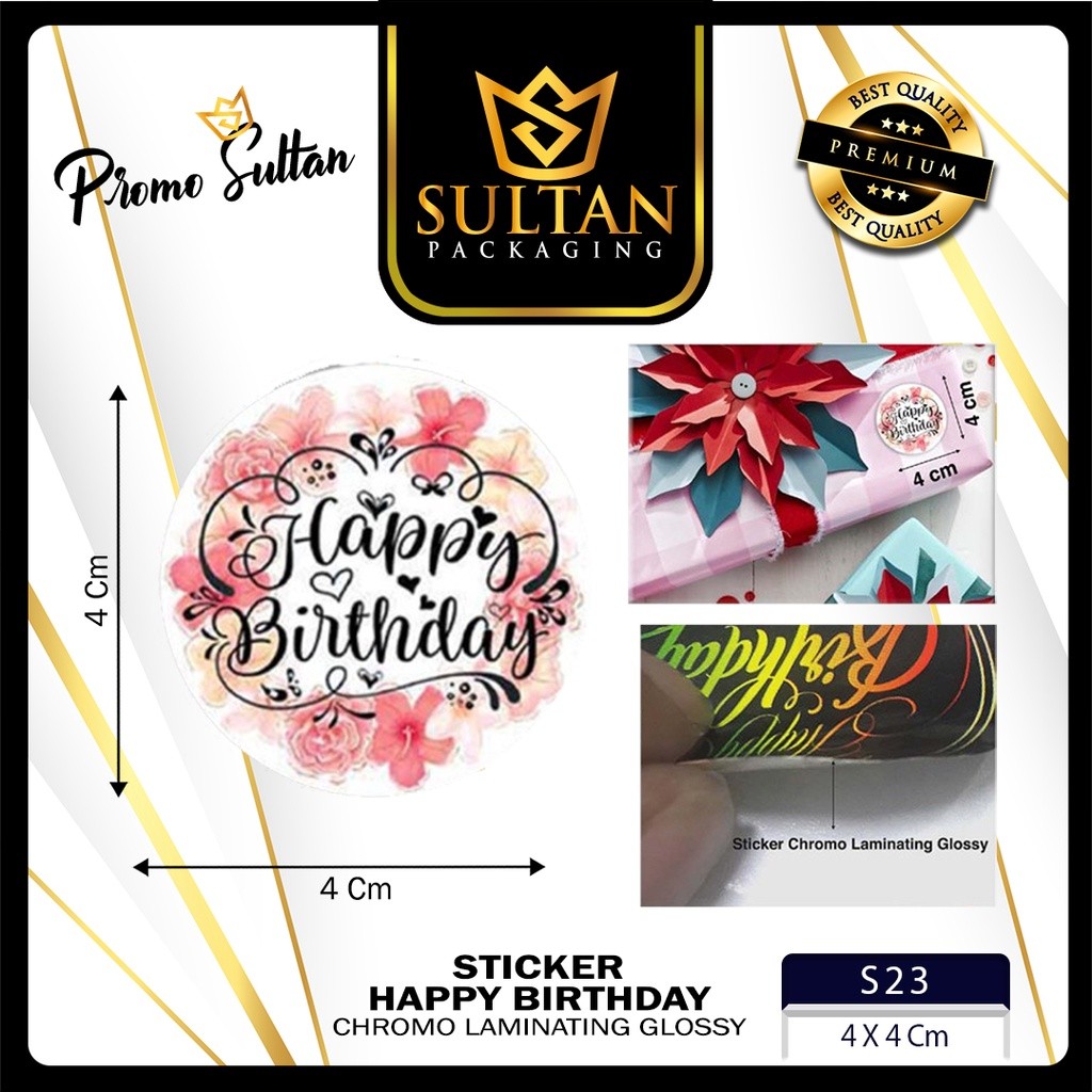 Sticker - Label Sticker Ulang Tahun - Sticker Ucapan Happy Birthday Isi 25 Pcs - S23 - Image 6