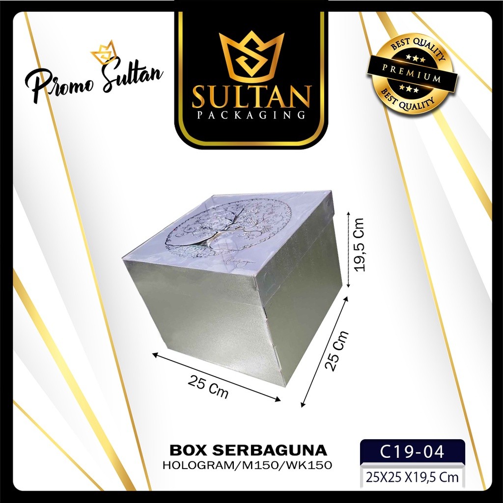 Kotak Kue|Hologram|Mika|Kado|Hampers|Serbaguna|Dus|Box|Packaging|C19 - Image 5