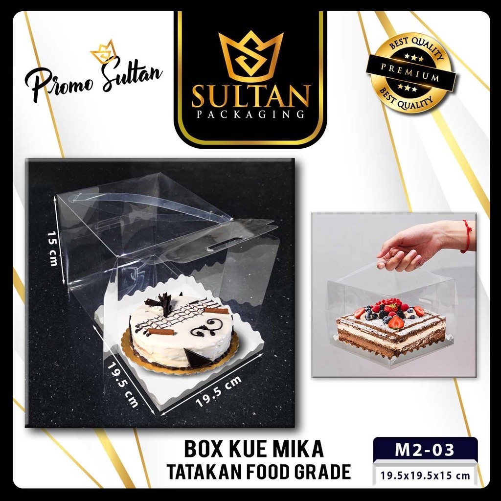 Box Cake Kotak Kue Packaging Mika Transparan Murah M2 - Image 5
