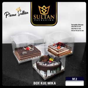 Box Cake Kotak Kue Packaging Mika Transparan Murah M2