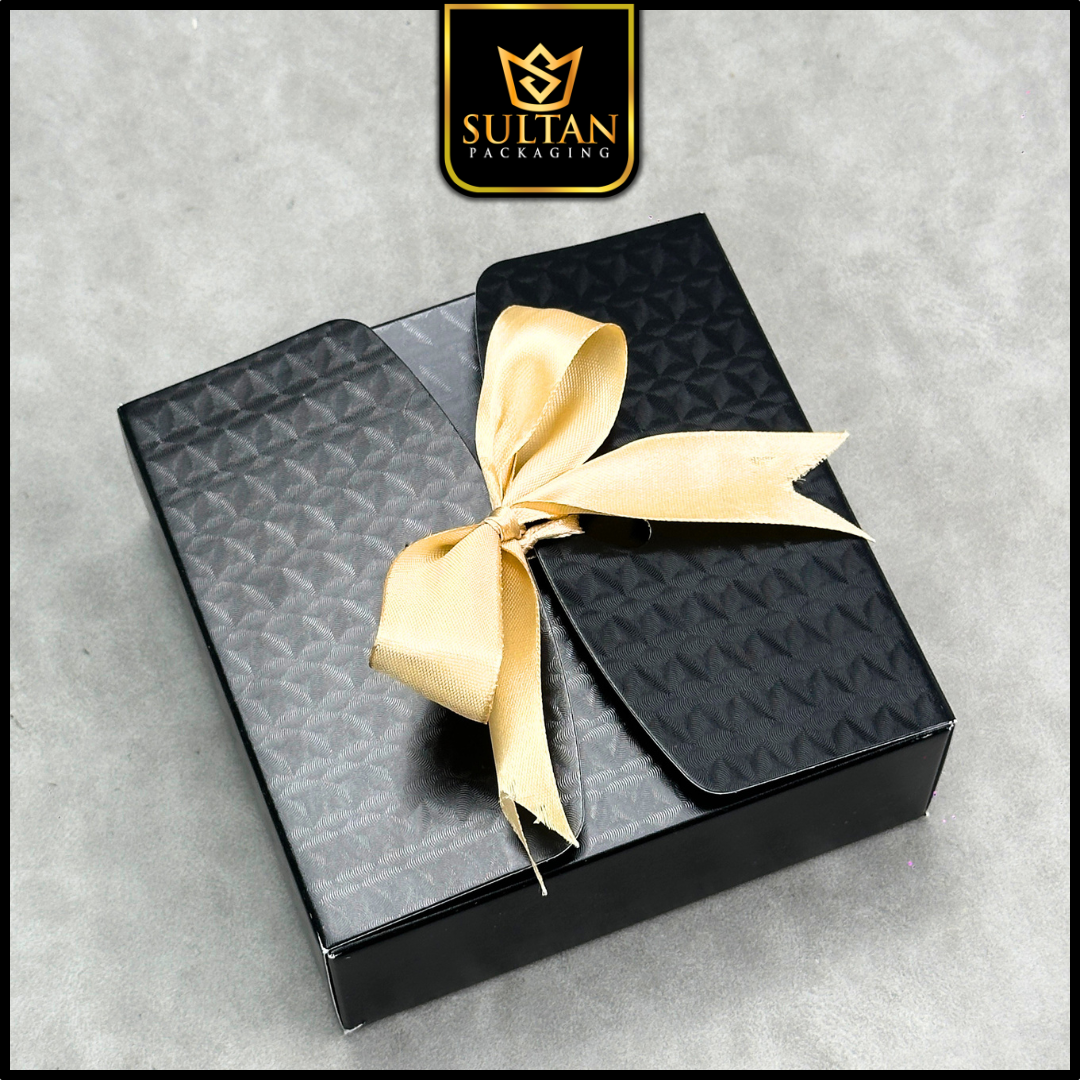 Box Hadiah C60 Chemical Emboss Premium 14x14x5 cm / Kotak Kado Aesthetic + Pita - Image 7