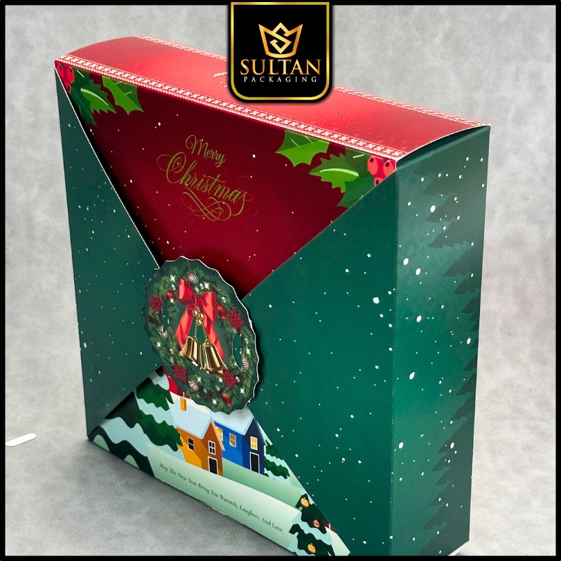 Christmas Gift Box / Kotak Kue Natal / Box Hampers / Premium Box / 22x22x6,5cm / C66 - Image 4