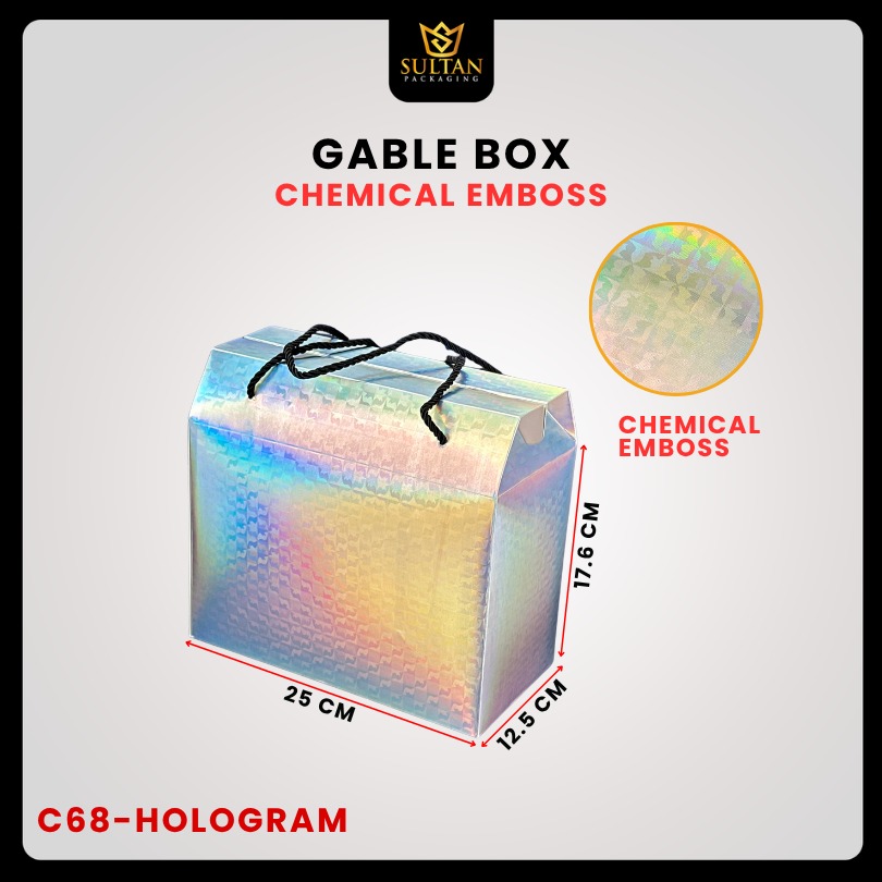 Box Hampers / Gable Box / Kotak Souvenir Hadiah / 25x12,5x17,5cm / C68 - Image 4