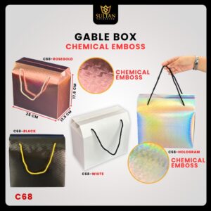 Box Hampers / Gable Box / Kotak Souvenir Hadiah / 25x12,5x17,5cm / C68
