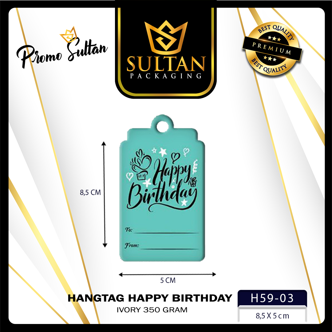 Hangtag - Hangtag Murah - Hangtag Happy Birthday - Hangtag Ulang Tahun - H59 - Image 4
