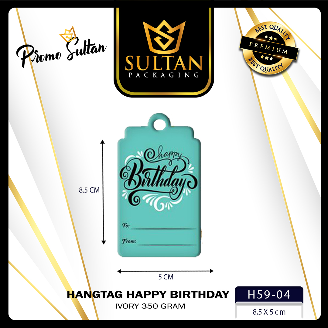 Hangtag - Hangtag Murah - Hangtag Happy Birthday - Hangtag Ulang Tahun - H59 - Image 5