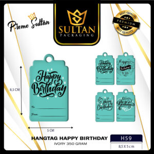 Hangtag - Hangtag Murah - Hangtag Happy Birthday - Hangtag Ulang Tahun - H59