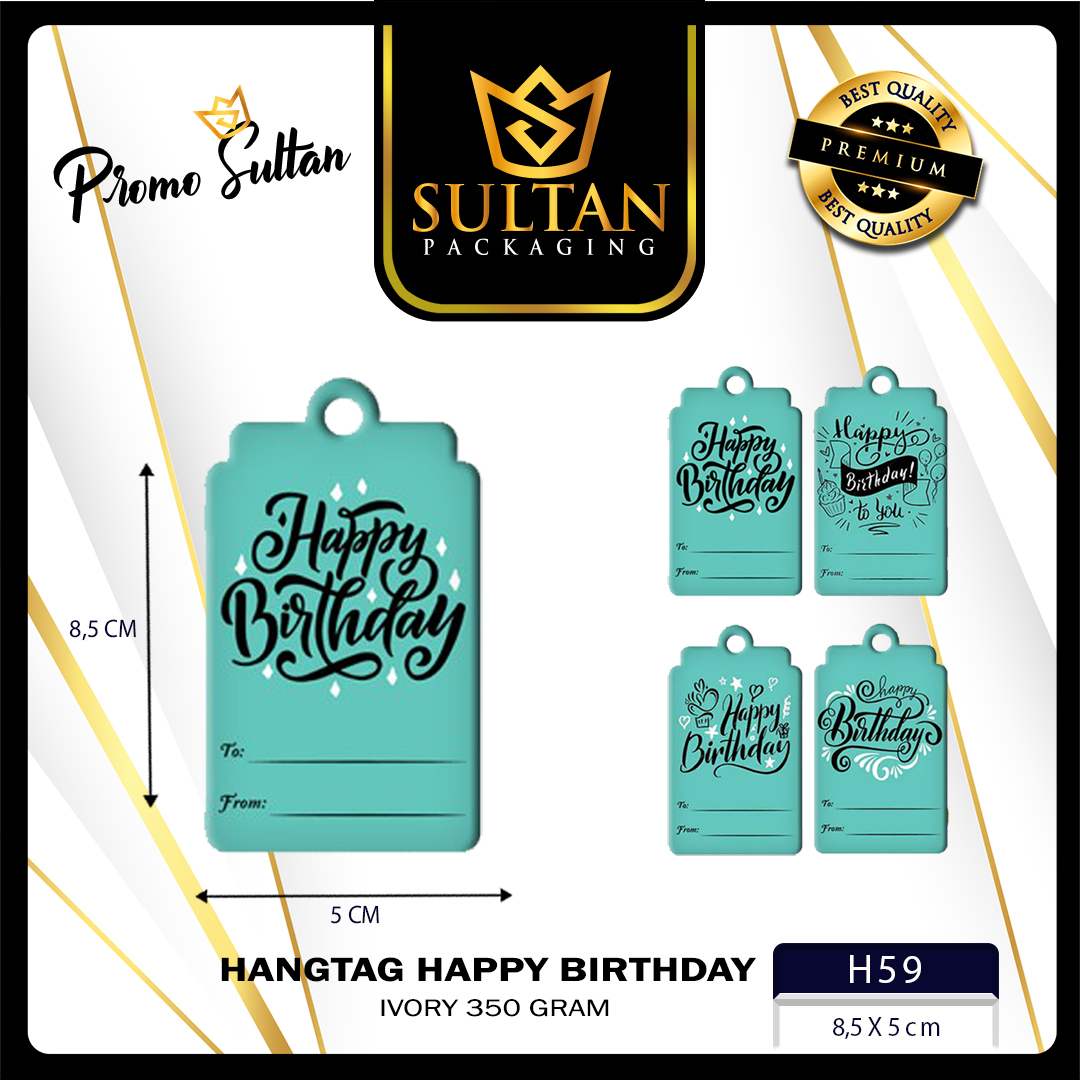 Hangtag - Hangtag Murah - Hangtag Happy Birthday - Hangtag Ulang Tahun - H59