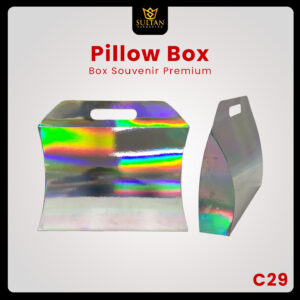Kotak Kado - Pillow Box - Box HIjab - Gift Box Hologram - Gable Box - Packaging - Souvenir - Bridesmaid C29