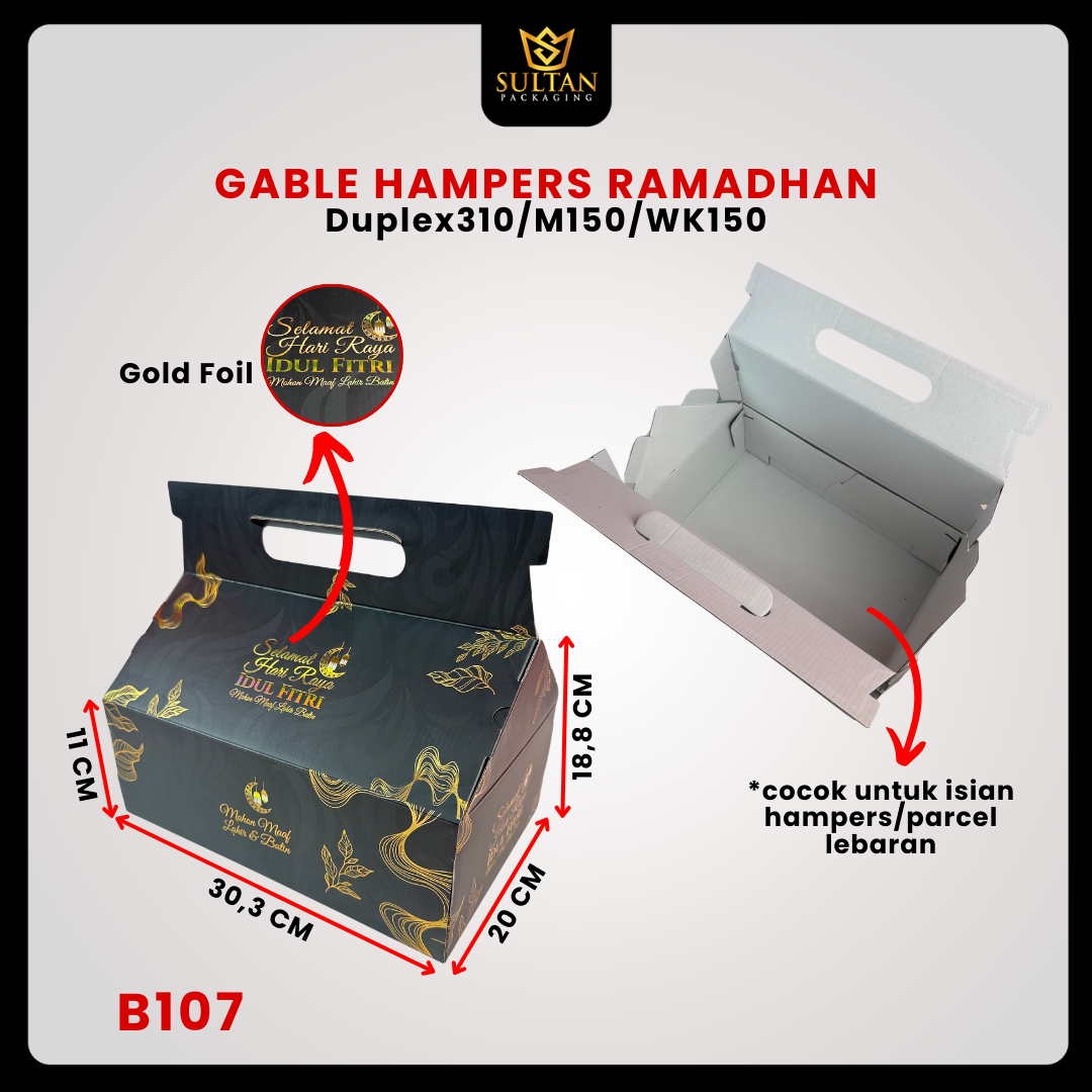 Box Hampers/Box Lebaran/Gable Box/Kue Kering/ B107