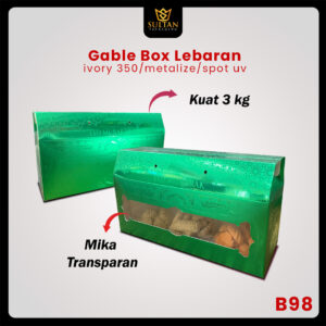 Box Hampers/Gable Box /Kotak Idul Fitri/Toples tabung / B98