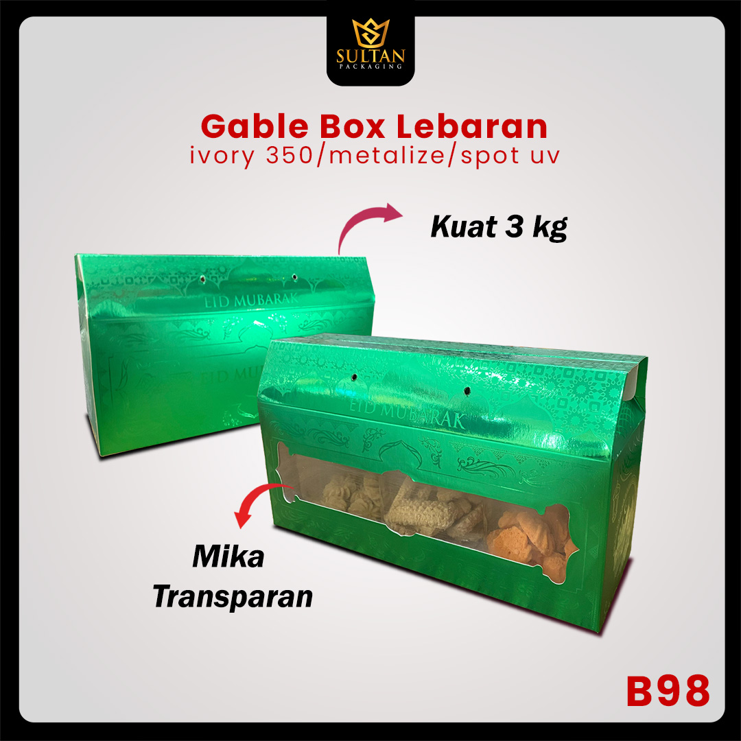 Box Hampers/Gable Box /Kotak Idul Fitri/Toples tabung / B98