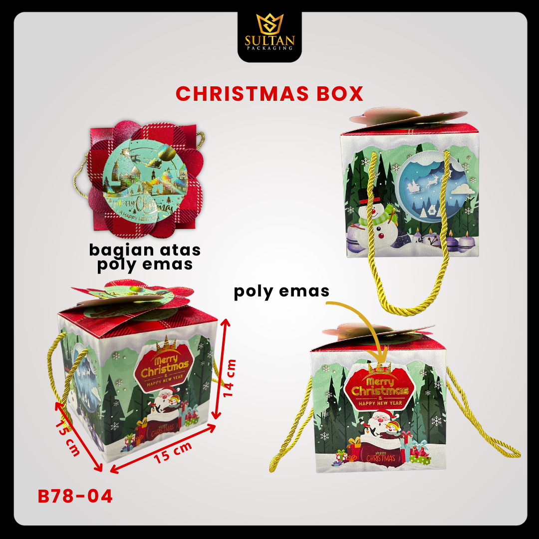 Kotak Kue|Kotak NatalBox Hampers|Toples 500gr|Dus|Box Packaging|B78 - Image 9